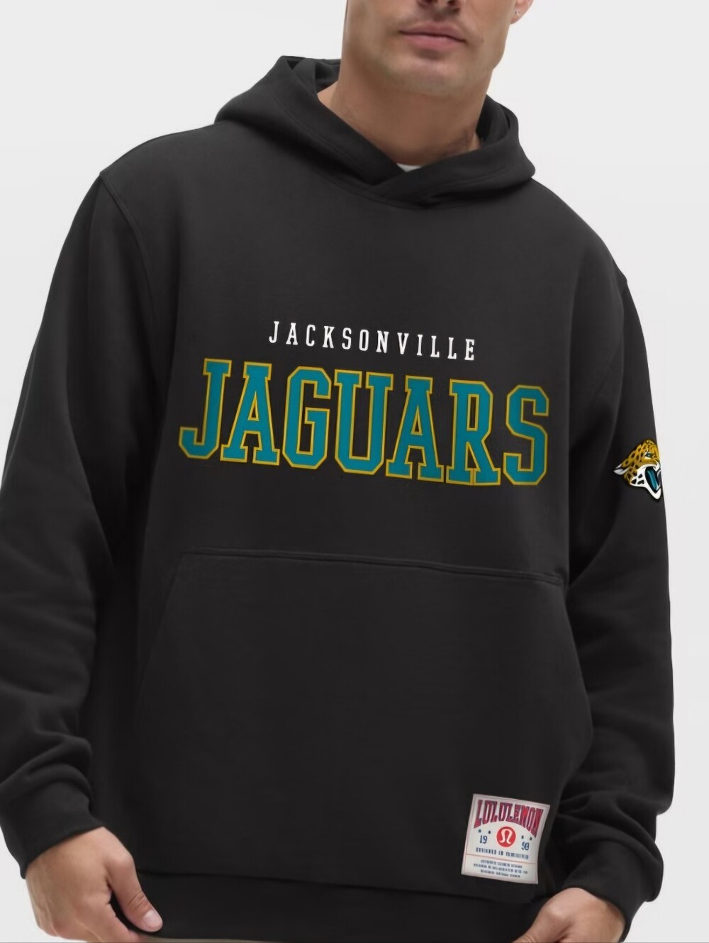 NWT Jacksonville Jaguars Lululemon Steady State Pullover Hoodie - Black, Size XL
